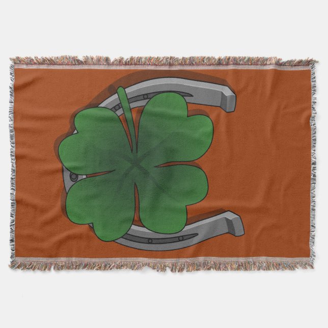 Irish Lucky Blanket Lucky Throw Blanket (Front)