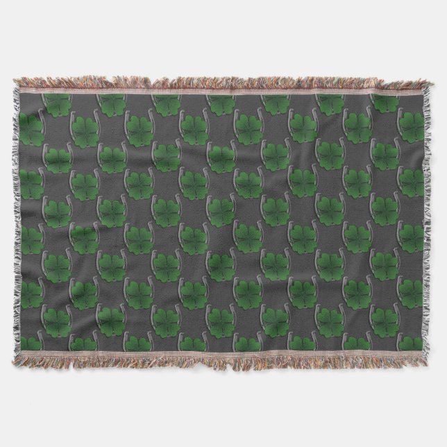 Irish Lucky Blanket Lucky Throw Blanket (Front)