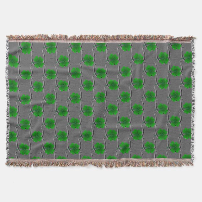 Irish Lucky Blanket Lucky Throw Blanket (Front)