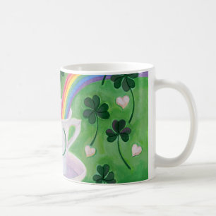 Irish Lucky Coffee Cup painting