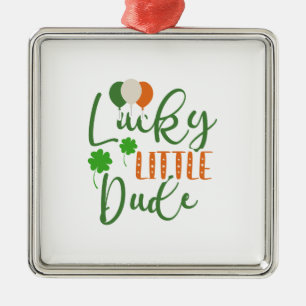 Irish Lucky Little Dude Metal Ornament