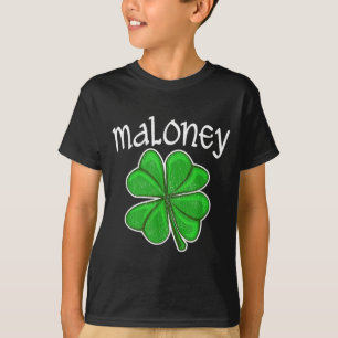 Irish Maloney Lucky Clover Saint Patrick's Day T-Shirt