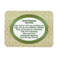 Irish Marriage Blessing, Gold & Green Wedding