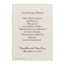 Irish Marriage Blessing Personalized Name Romantic