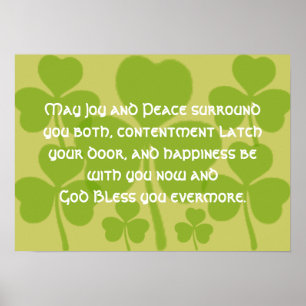 Irish Marriage Blessing - Poster
