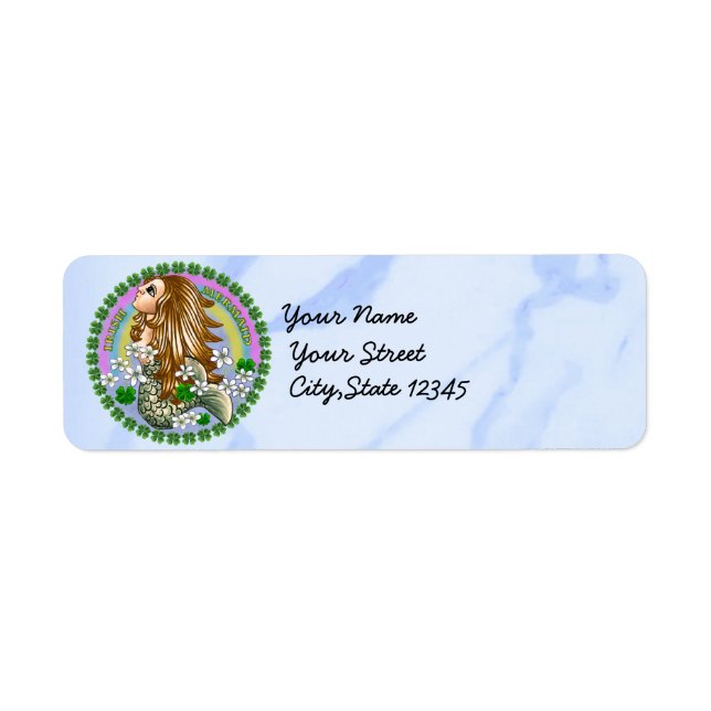 Irish Mermaid labels (Front)