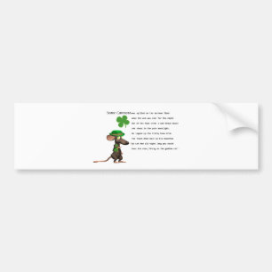 Irish Mouse drinking beer Bumper Sticker