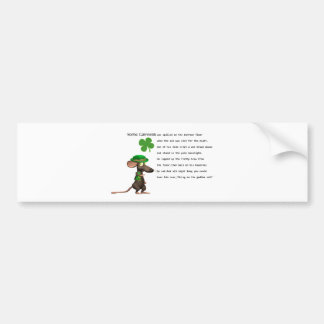 Irish Mouse drinking beer Bumper Sticker