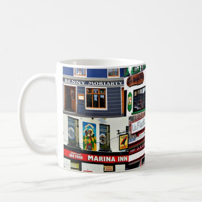 Irish Mug, Dingle Pubs, Dingle, Irish Ireland Coffee Mug (Left)