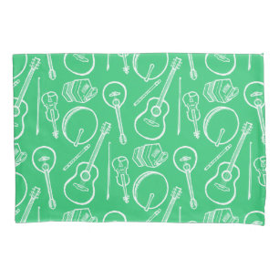 Irish Music Instruments Single Pillowcase Standard