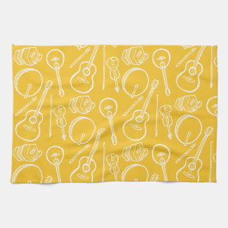 Irish Musical Instruments Kitchen Towel
