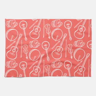 Irish Musical Instruments Kitchen Towel