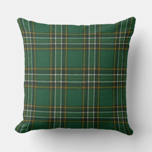 Irish National Original Tartan Square Throw Pillow
