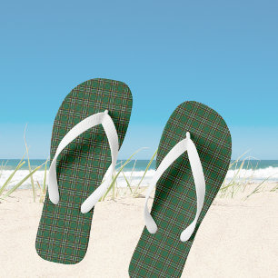 Irish National Tartan Flip Flops