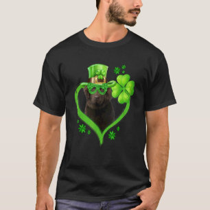 Irish Newfoundland Dog Love Shamrock St Patrick S  T-Shirt