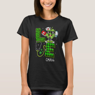 Irish Nurse St Patricks Day Green Leopard Love Cma T-Shirt