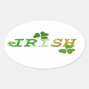Irish Oval Sticker