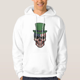 Irish Patriotic Skull Vintage Engraving Shirt Desi