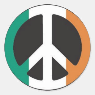 Irish Peace Classic Round Sticker