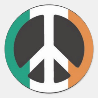 Irish Peace Classic Round Sticker