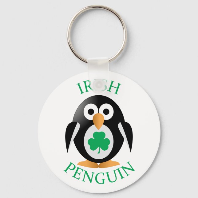 Irish penguin keychain (Front)