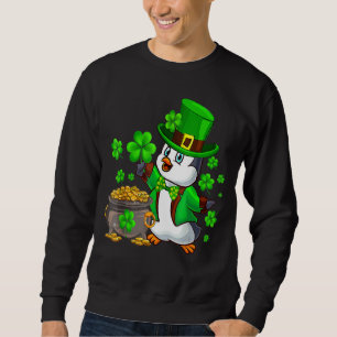 Irish Penguin Shamrock St Patricks Day Penguin Iri Sweatshirt