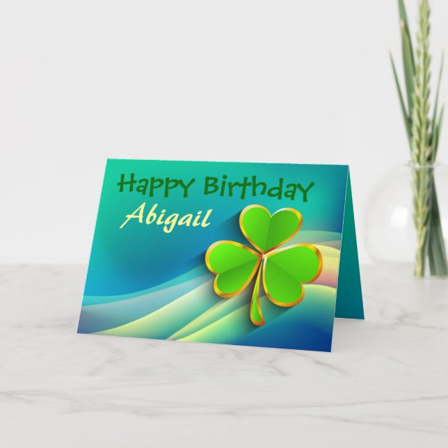 Irish Personalized Birthday Card (Front)