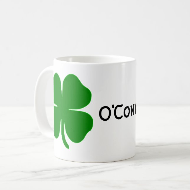 irish personalized name mug (Front Left)