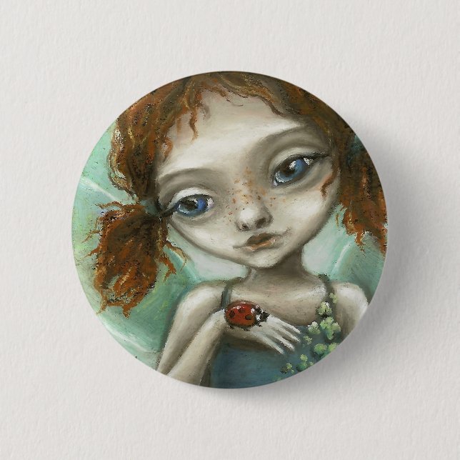 Irish Pixie 2 Inch Round Button (Front)