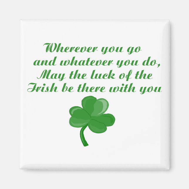 Irish Poem Magnet (Front)