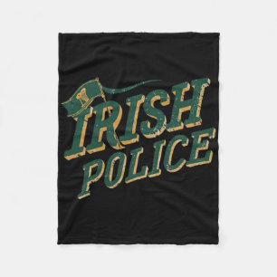 Irish Police St Patricks Day Short Sleeve Clic Fleece Blanket