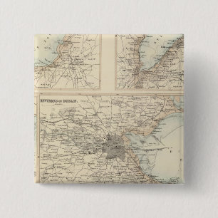Irish Ports and Harbours 2 Inch Square Button