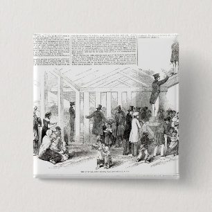 Irish Potato Famine, 1847 2 Inch Square Button