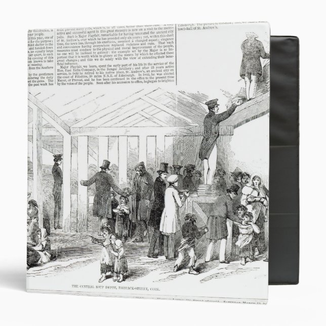 Irish Potato Famine, 1847 Binder (Front/Inside)