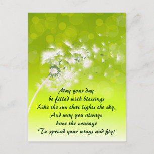 Irish Prayer for Blessings Custom Postcard