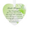 Irish Prayer Hearts and Shamrocks Custom Ornament