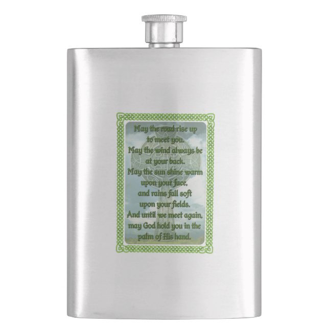 Irish Prayer Hip Flask (Front)
