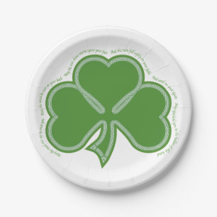 Irish Prayer Paper Plate