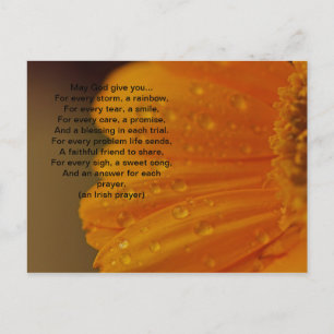 Irish Prayer Postcard