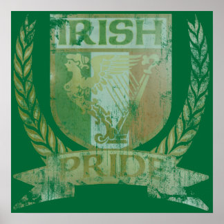 Irish Pride Crest Poster