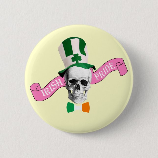 Irish pride St Patrick's day 2 Inch Round Button (Front)