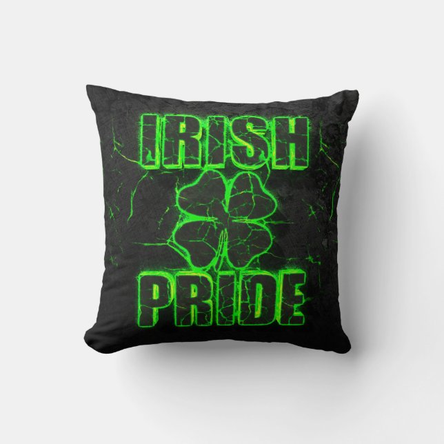 Irish Pride Throw Pillow (Front)