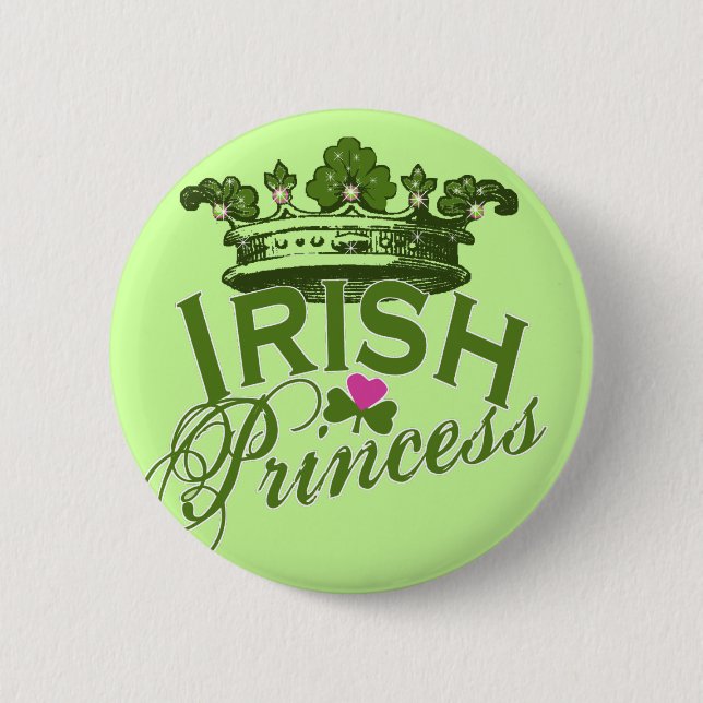Irish Princess 2 Inch Round Button (Front)