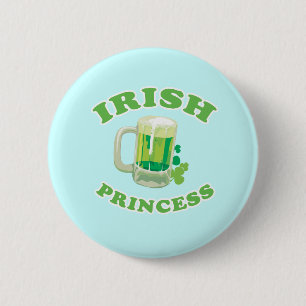 IRISH PRINCESS 2 INCH ROUND BUTTON