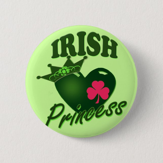 Irish Princess 2 Inch Round Button (Front)