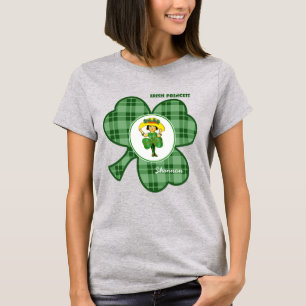 Irish Princess Custom Name St. Patrick's Day T-Shirt