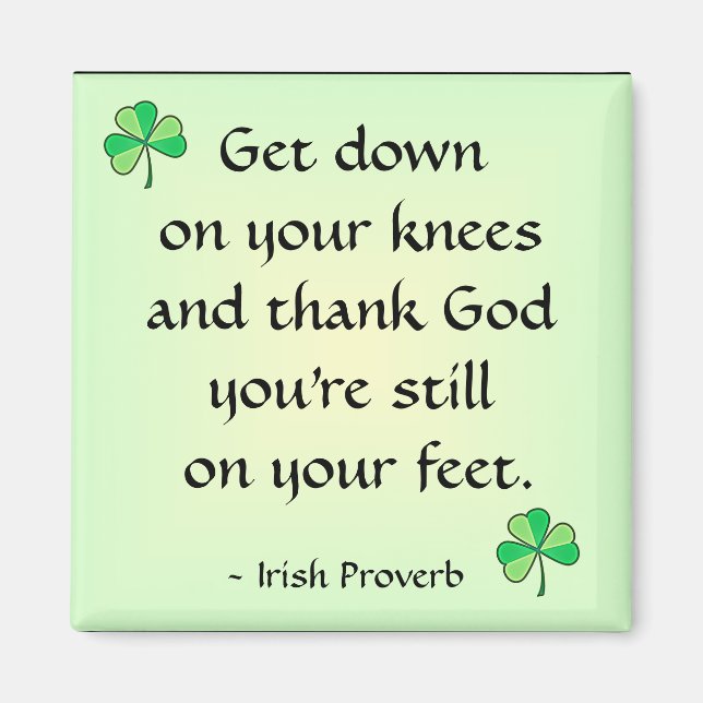 Irish Proverb Magnet (Front)
