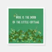 Irish Proverb On Green With Shamrocks