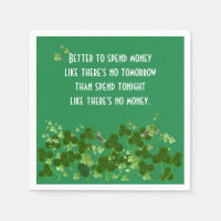 Irish Proverb On Green With Shamrocks