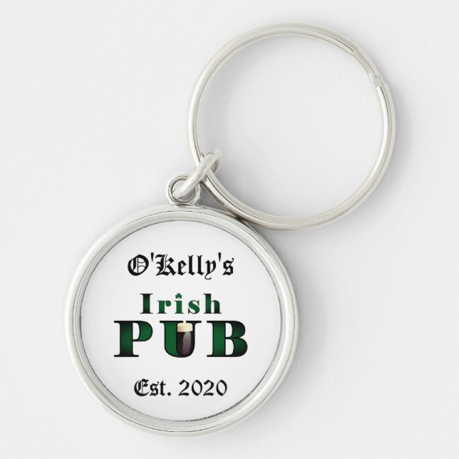 Irish Pub Bar Tavern Key Chain (Front)